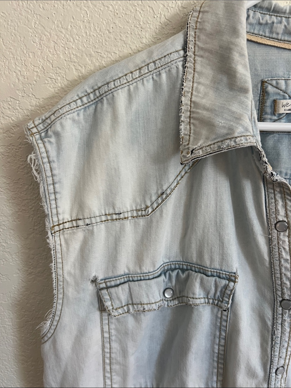 WeThe Free Oversized Snap Button Mini Dress Vest - Picture 4 of 6